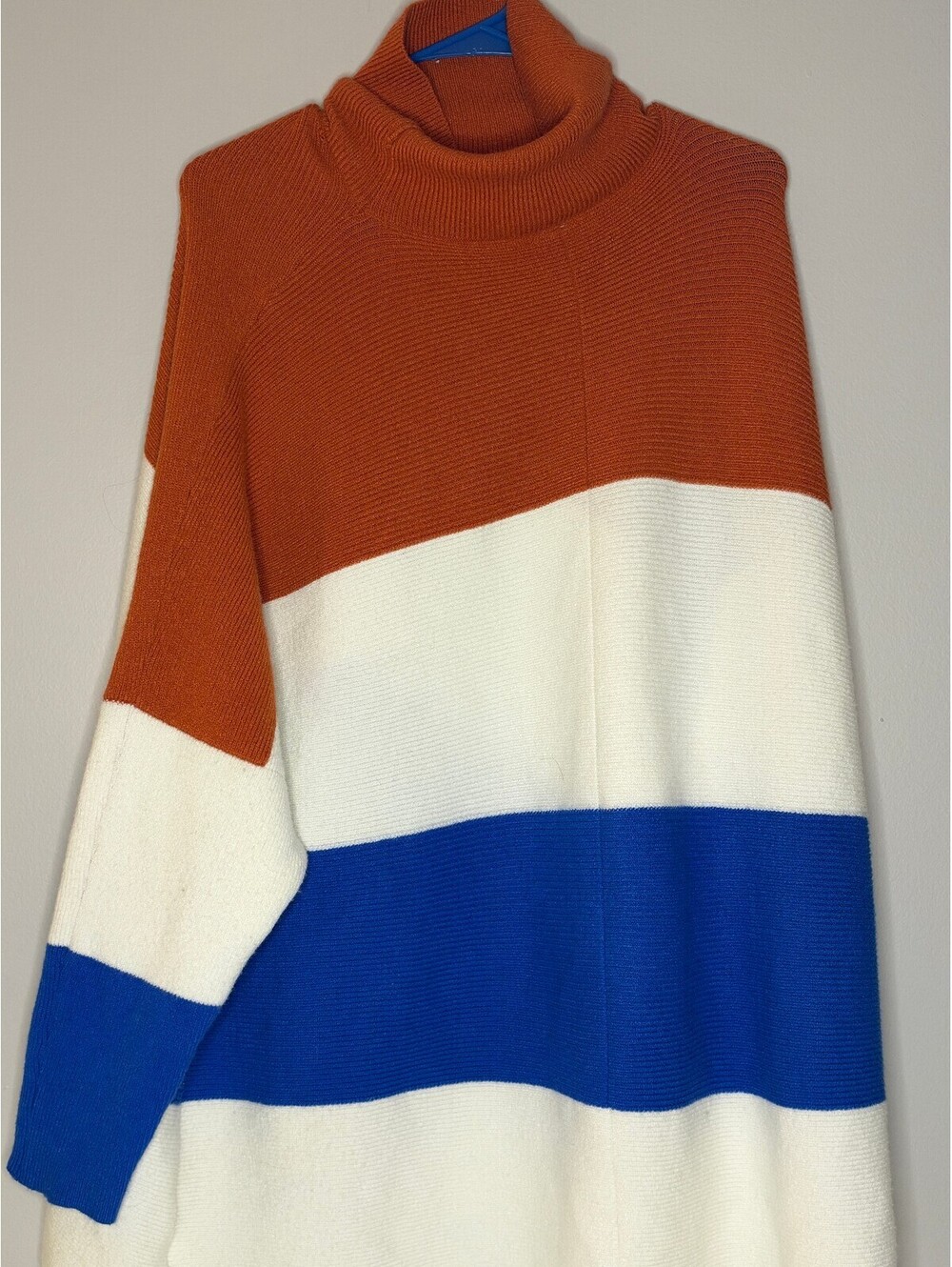 Unknown Brand Colorblock Turtleneck Sweater Women
